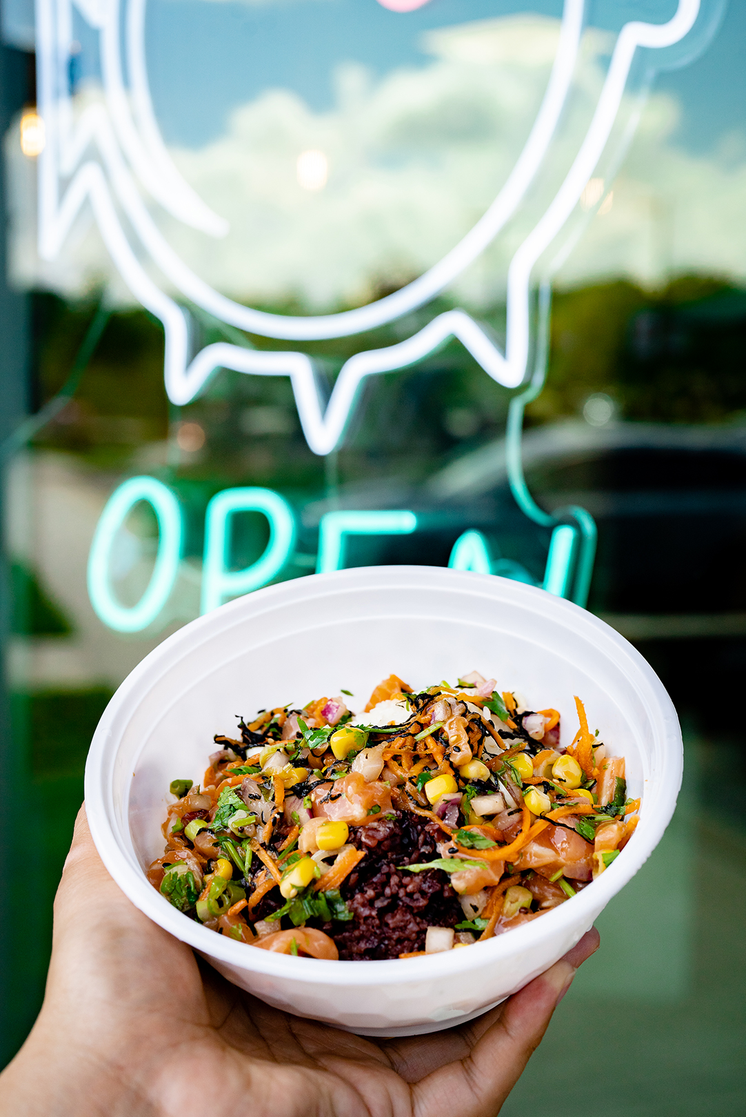At Blowfish Poké & Grill...